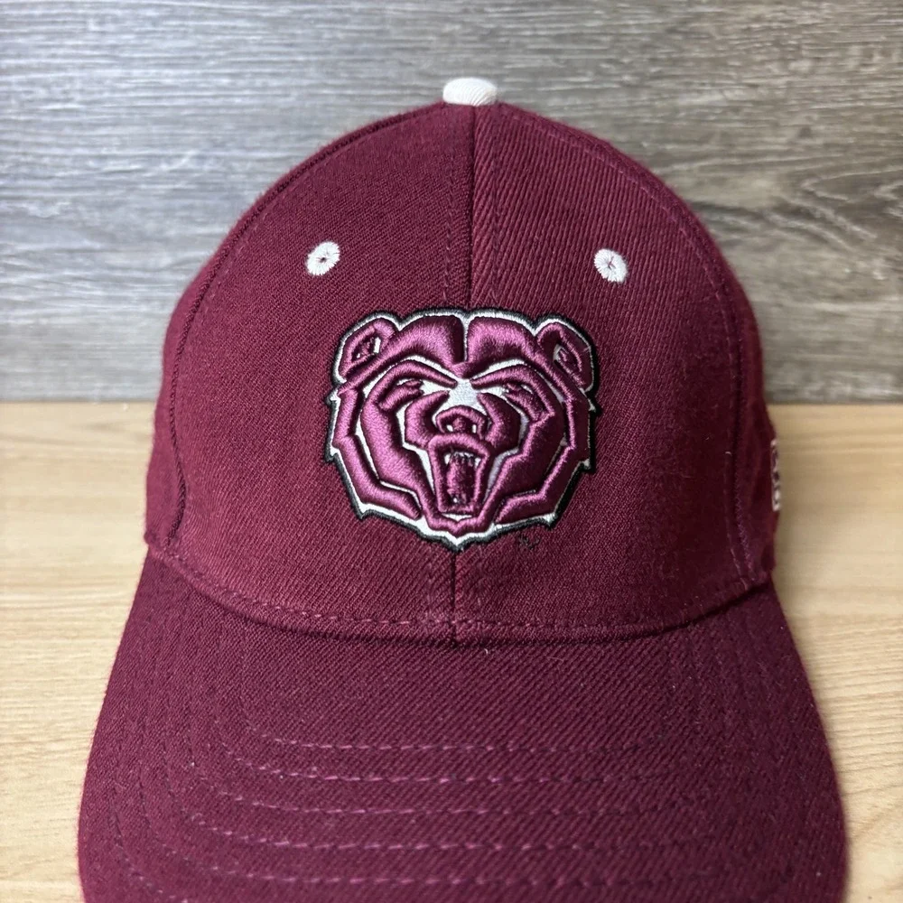The Game Missouri State Bears Hat Cap Strap Back Youth Maroon White NCAA Cap